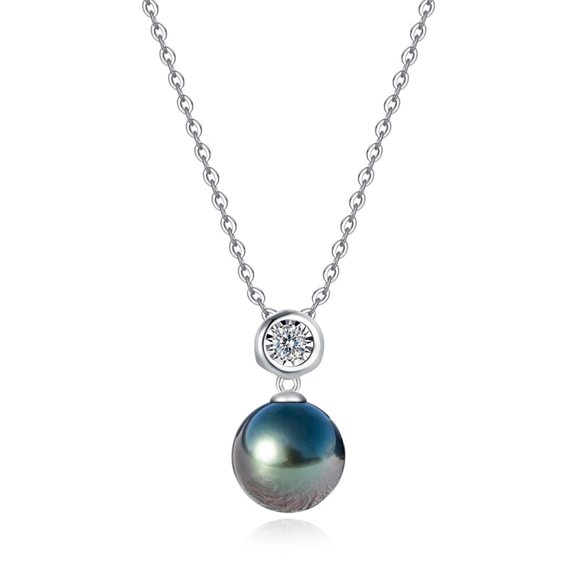Pendentif Perle Noire de Tahiti Or 18K