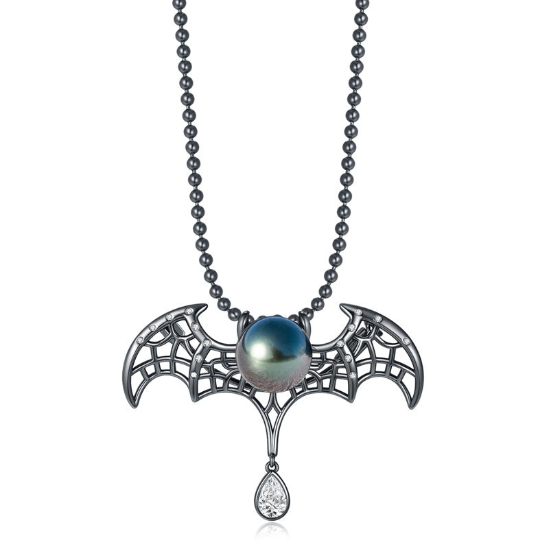 Pendentif Chauve-Souris Perle de Tahiti Argent 925