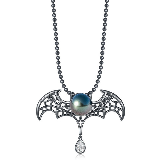 Pendentif Chauve-Souris Perle de Tahiti Argent 925