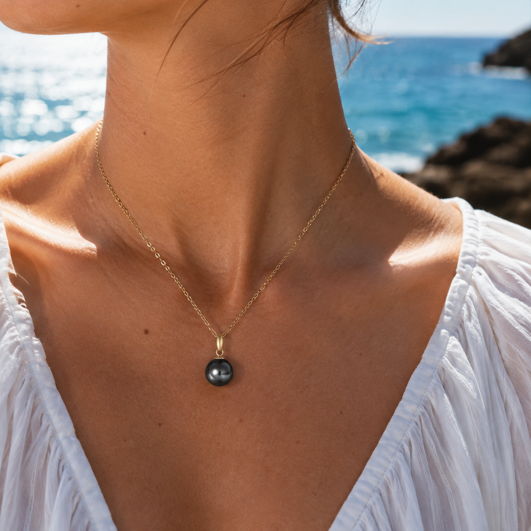 Pendentif Perle de Tahiti Argent 925 Paola