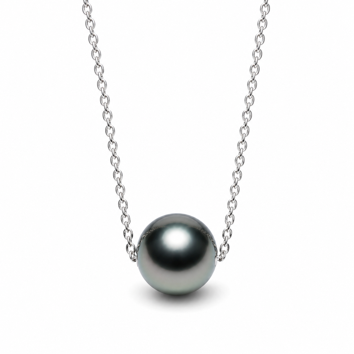 Collier Ras de Cou Perle de Tahiti Argent Ajustable