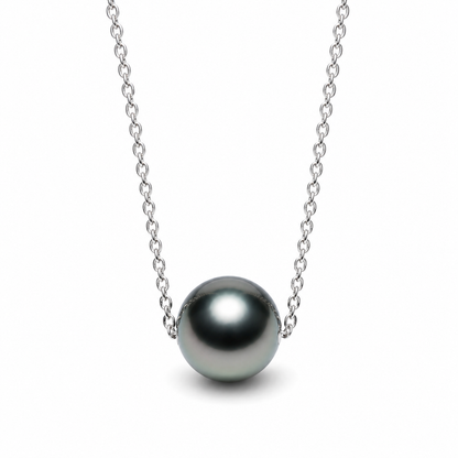 Collier Ras de Cou Perle de Tahiti Argent Ajustable