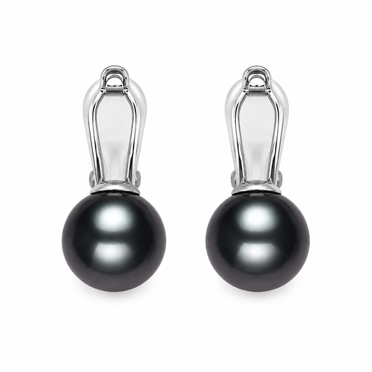Boucles d'Oreilles Perle de Tahiti Argent Clip