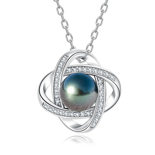 Collier Perle de Tahiti AAA Argent & Moissanite