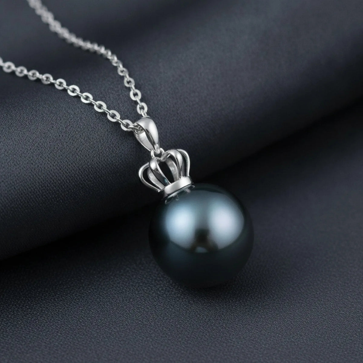 Pendentif Perle de Tahiti Noire - Élégance Naturelle