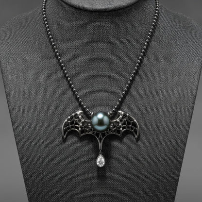 Pendentif Chauve-Souris Perle de Tahiti Argent 925