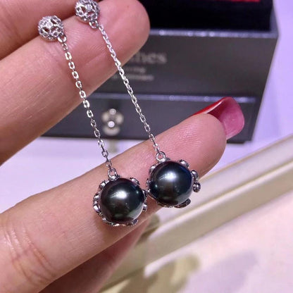 Boucles d'Oreilles Perle de Tahiti Lola Argent 925