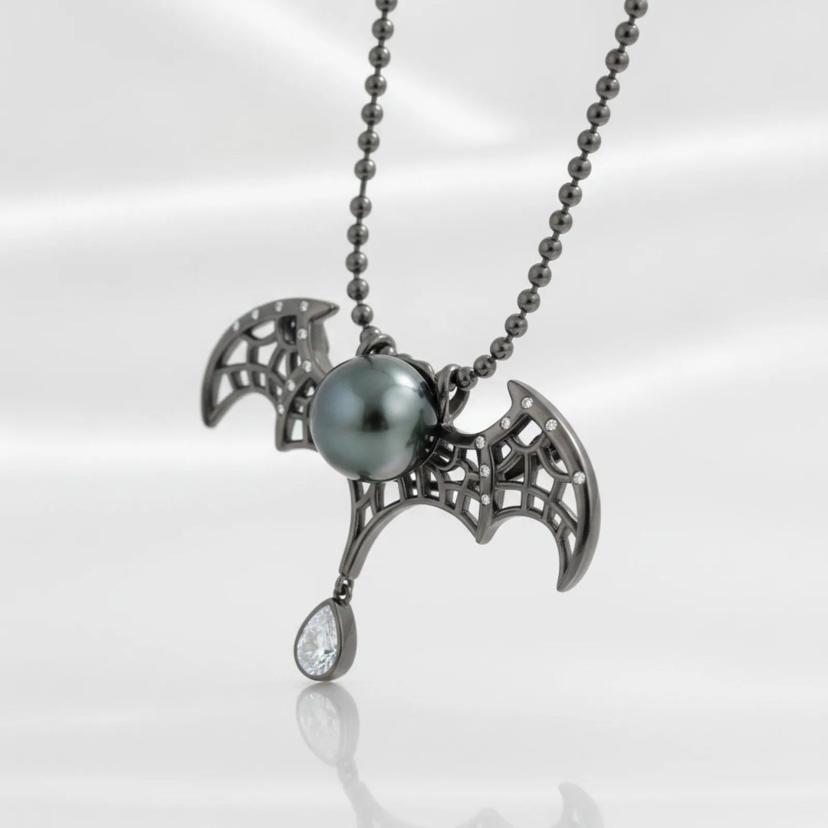 Pendentif Chauve-Souris Perle de Tahiti Argent 925