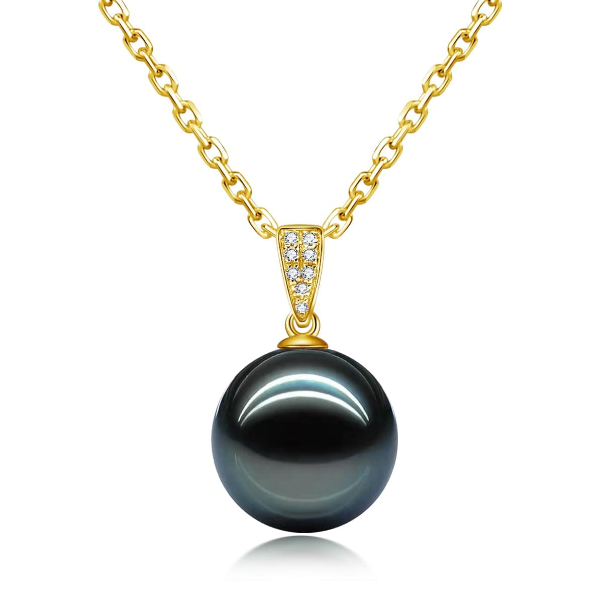 Pendentif Perle de Tahiti Or 18K & Diamant