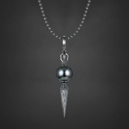 Pendentif Perle de Tahiti Argent 925 Noir