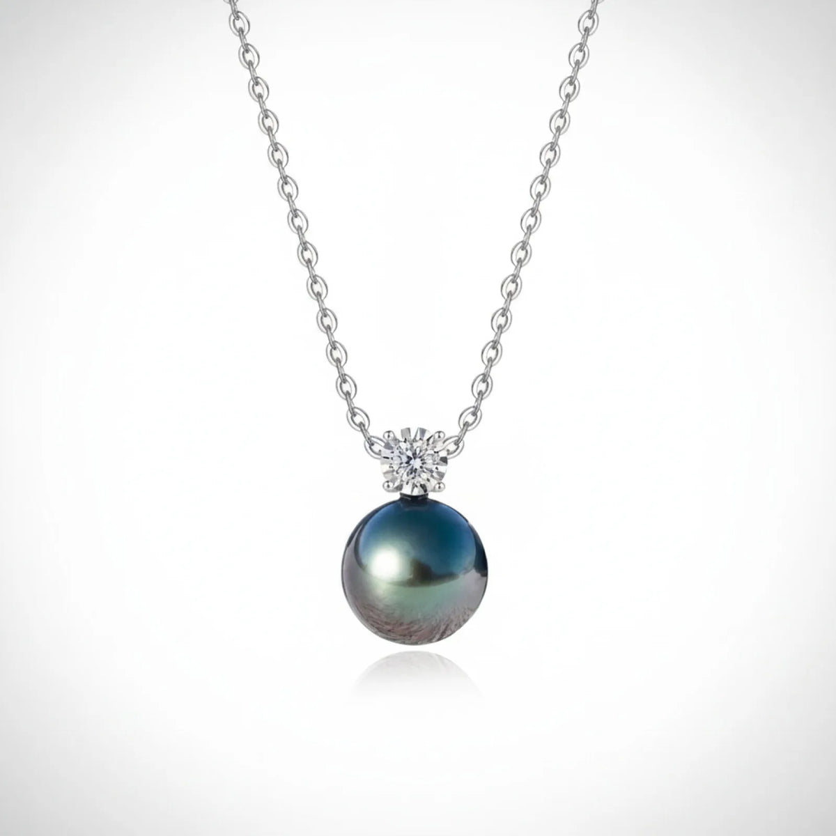 Pendentif Perle de Tahiti & Diamant Argent 925